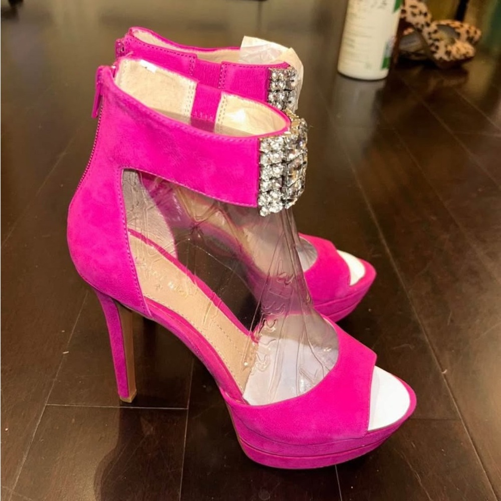 Elegant Pink High Heel Sandals